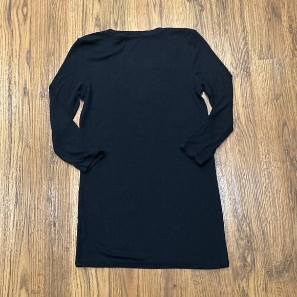 ATM Anthony Thomas Melillo Shirt Womens Small Black Ribbed Ballet Jackie Tee - Picture 9 of 9